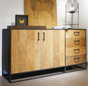 DS 248, Houten dressoir met stalen frame