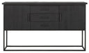 DS 315, Zwart dressoir met metalen onderstel