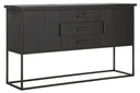 DS 315, Zwart dressoir met metalen onderstel