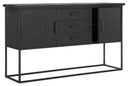 DS 315, Zwart dressoir met metalen onderstel