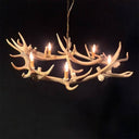 HG 115-A, Kroonluchter van edelhertgewei met 5 lampen