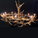 HG 235-C, Kroonluchter van dam- en edelhertgeweien met 8 lampen