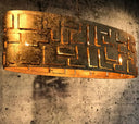 HL 107-A, Bronzen ovalen lamp