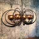 HL 117-B, Ovalen zwarte hanglamp