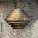 HL 130-A, Grote ronde hanglamp, zilver