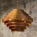HL 130-B, Grote ronde hanglamp, brons