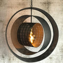 HL 136-B, Hanglamp cirkels, zwart
