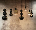 HL 150-C, Hanglamp met meerdere lampen, Zwart