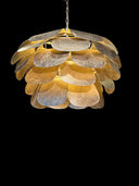 HL 152-B, Hanglamp met bladeren, Zilver