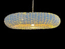 HL 156, Ovale witte hanglamp met schubben
