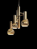 HL 157-A, Hanglamp met 5 lampen, Brons