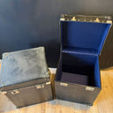 KO 182, Zwarte leren koffer set
