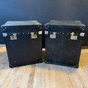 KO 182, Zwarte leren koffer set