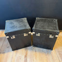 KO 182, Zwarte leren koffer set