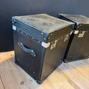 KO 182, Zwarte leren koffer set