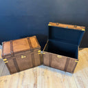 KO 188, Bruine leren koffer set