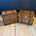 KO 188, Bruine leren koffer set