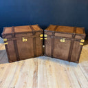 KO 188, Bruine leren koffer set