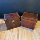 KO 189, Bruine leren koffer set