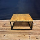 SST 001, Houten salontafel met stalen onderstel