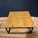 SST 001, Houten salontafel met stalen onderstel
