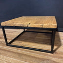 SST 001, Houten salontafel met stalen onderstel