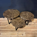 SST 002, Salontafels met marmeren blad, set van 3