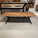 ST 326, Houten salontafel met stalen frame