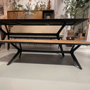 ST 326, Houten salontafel met stalen frame