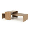ST 452, Salontafel set -Bo- in naturel en bruin