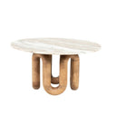 ST 532, Marmer en houten salontafel -Loop-