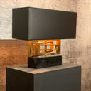 TL 227-B, Tafellamp design, messing en marmer