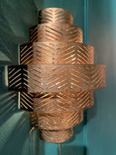 WL 108-B, Wandlamp zilver, laagjes