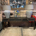 WT 206, Mooie antieke sidetable met 5 lades
