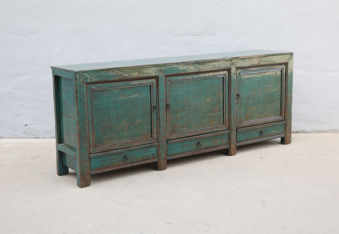 42-3628, Blue sideboard with 3 doors and 3 drawers