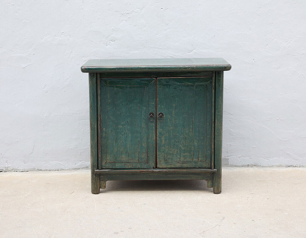 42-3633, Blue cabinet with hidden drawers