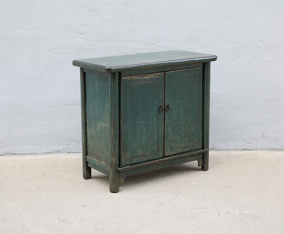 42-3633, Blue cabinet with hidden drawers