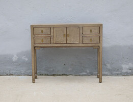 42-5207, Side table with drawers and doors