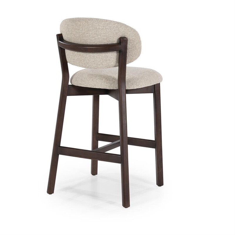 BK 618, Bar chair -Vicky- Brown/Taupe