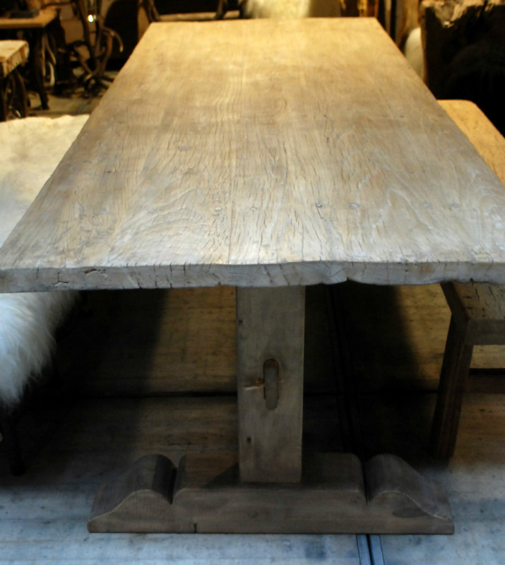 hardware Flipper Bedelen Mooie grote landelijk eetkamertafel te koop, landelijke tafel -  eetkamertafel - Antieke tafels, tafels van oud hout. landelijke tafels. -  De Jong Interieur