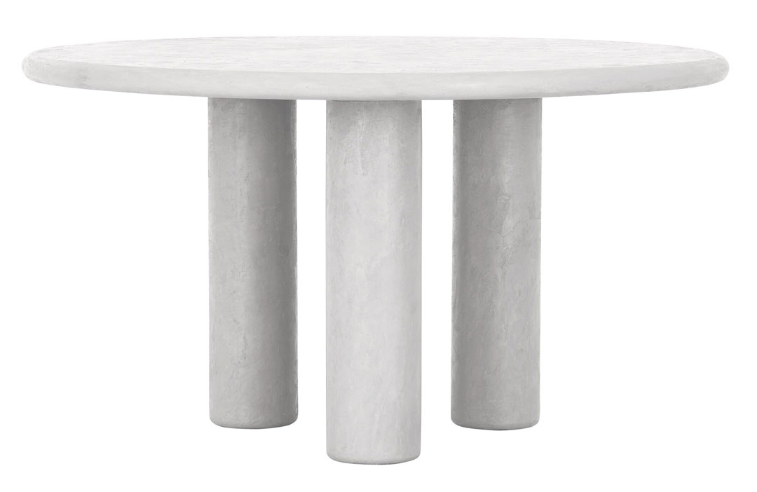 ET 336, Round concrete look dining table 