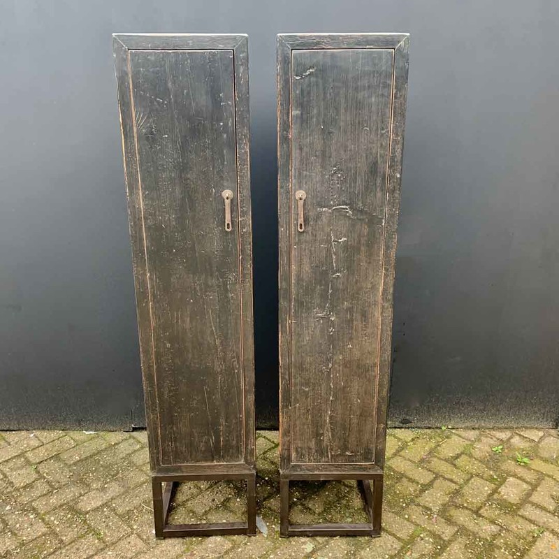 baden Omgaan met Weekendtas KT 156-B, Small cabinet with iron base - Kasten - landelijke meubels,  Meubels voor landelijke inrichting, - De Jong Interieur