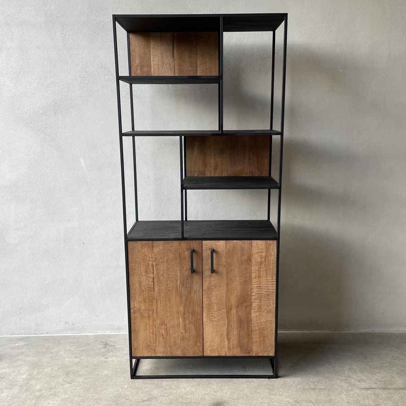 doorgaan esthetisch Bijwonen KT 166, Cabinet with shelves and 2 doors - Kasten - landelijke meubels,  Meubels voor landelijke inrichting, - De Jong Interieur