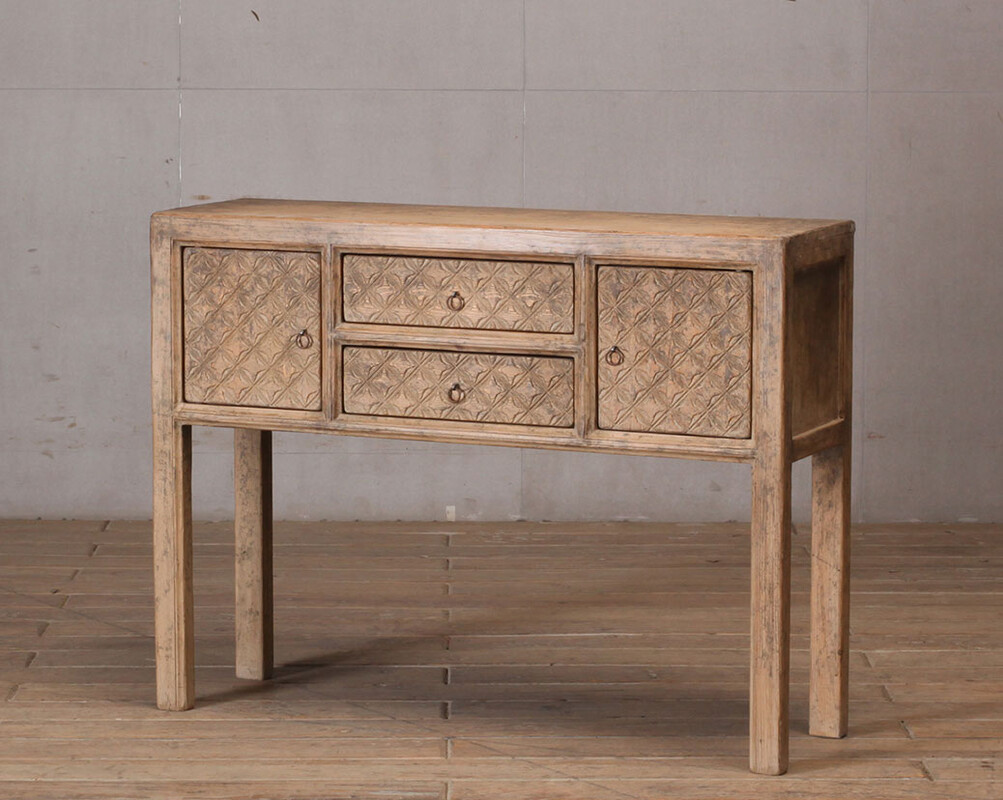 U054, Side table with carving