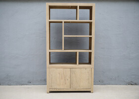 VM289-B, Wooden cabinet with open compartments